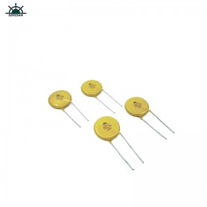 China Originele fabrikant, geel Silicon MOV 20mm 20D681 680V ZOV Varistor MOV voor overbelastingbescherming